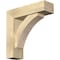 Ekena Millwork Thorton Block Rough Sawn Bracket w/ Offset Brace, Douglas Fir, 6"W x 20"D x 20"H BKT0604X20X20THR05RDF - alternate 1